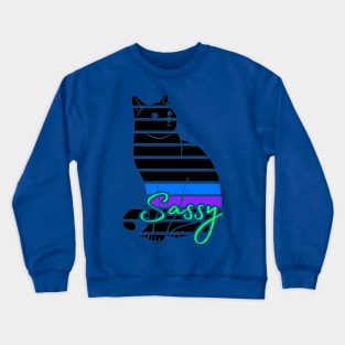 Abstract Cat Art Crewneck Sweatshirt